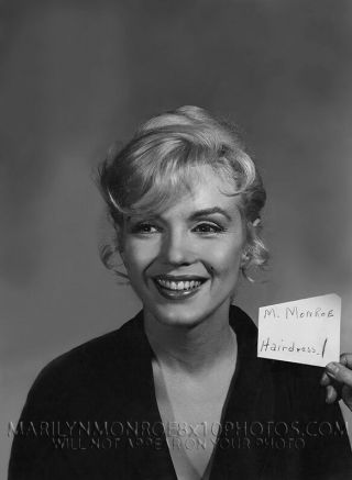 Marilyn Monroe Hair And Makeup Test (1) Rare 8x10 Photo