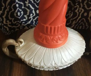 Extremely Rare Poloron Candle Blow Molds Pair Antique Vintage Christmas 3