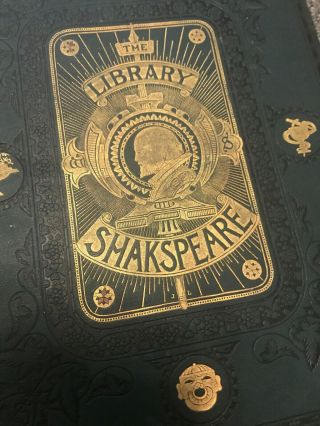 The Library Shakespeare Books - 3 Vol Set - Gilbert.  Cruikshank.  Dudley.  Antique
