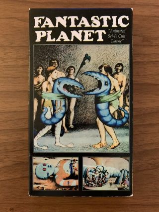Fantastic Planet Classic French Sci Fi Animation Embassy Home Video Vhs Rare