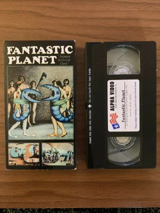 Fantastic Planet Classic French Sci Fi Animation Embassy Home Video VHS Rare 3