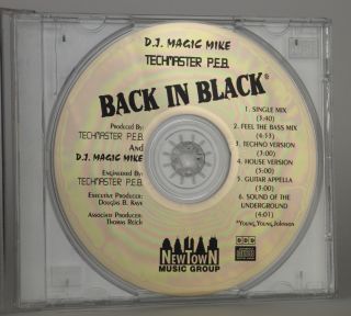Rare Dj Magic Mike & Techmaster P.  E.  B.  : Back In Black (1996,  Newtown) - Promo
