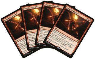 Exquisite Firecraft [4x X4] Magic Origins Nm - M Red Rare Magic Mtg Cards Abugames