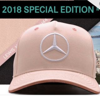 Pink Lewis Hamilton Monaco Gp Cap Mercedes Limited Special Edition Hat✔️rare&new