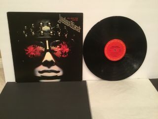 Judas Priest Hell Bent For Leather Lp Early Us Print Rare Heavy Metal Vinyl Vg,