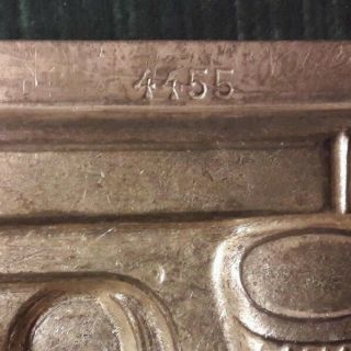 RARE chocolate mold French antique vintage GUN number 4455 3