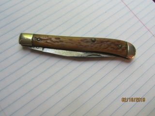 Queen Cutleryl Vintage Single Blade Folding Knife Rare Model