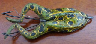 Vintage W.  J.  Jamison Hastings Frog Rubber Weedless Belly Weight Lure