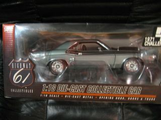 Highway 61 Dodge Challenger R/t 1:18 1971 Rare Car Grey,  Extra Usa,  Canada Only