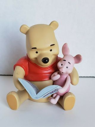 Rare Winnie The Pooh And Friends Piglet Pooh Friendship Book Figure Retired
