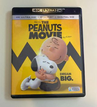 Peanuts The Movie 4k Ultra Hd,  Blu Ray Like Rare Snoopy Charlie Brown