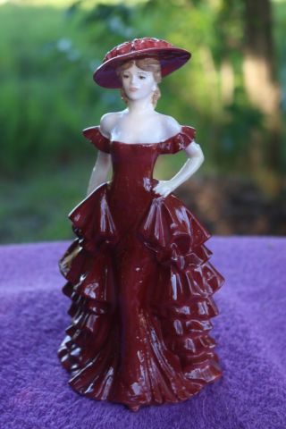 Coalport figurine - YVONNE - Ladies of Fashion very rare (same as Cafe Royale) 2