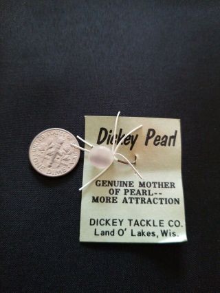 Dickey Tackle Co.  Dickie Pearl - Mother Of Pearl Lure - Rare