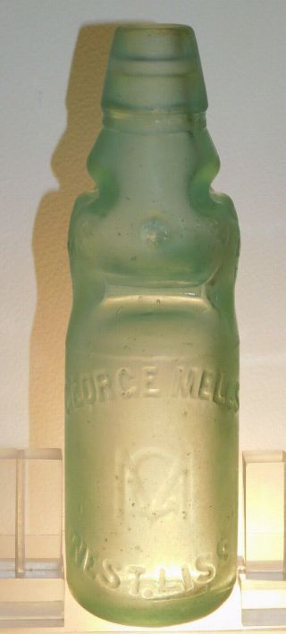 Antique Bottle Acme Reliance 8 Oz George Mells Very Rare Old Codd Bottle 1880 