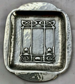 Rare Liberty & Co Tudric Art Nouveau Pewter Pin Tray Archibald Knox 01259