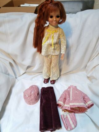 Vintage 1968 Ideal Toy Co.  Crissy Doll Growing Hair Vintage