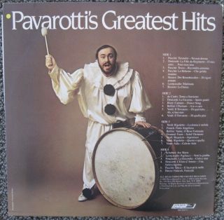 LUCIANO PAVAROTTI ' S GREATEST HITS LP NM RARE AUTOGRAPH NM 2