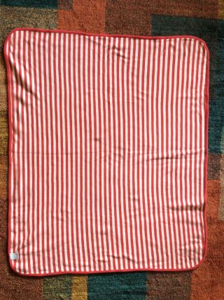 Rare Boy Girl Reversible Blanket Red White Blue Stripe American Gymboree 3