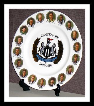 Rare Limited Edition Newcastle United Centenary Plate 1892 - 1992 Only 500 Made