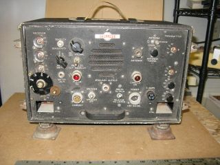 Antique Collins Model Mbf Transmitter / Receiver Us Navy Ham Radio Equipment