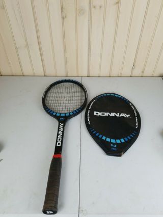 Donnay Flex Pro Glass Wood Composite Frame Tennis Racquet Light 4 - 5/8 " Rare
