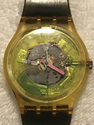 Rare Vintage 80’s Swatch Watch Technosphere Gk101 Collectible