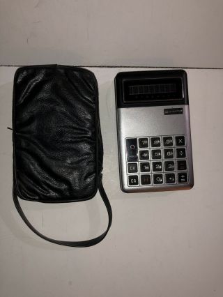 Sanyo Icc - 810 Rare 1971 Mini Electronic Calculator With Case Wow