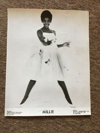 Millie - Very Rare Management Photo.  My Girl Lollipop Singer