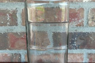 Antique Apothecary Jar Glass Bottle With Ground Stopper Patent Date March 1894 3