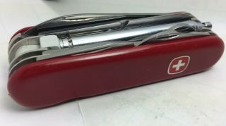 Wenger Manager / Director Swiss Army Knife Red Telescoping Pointer Vintage Rare