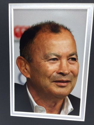 RARE Eddie Jones England Rugby Signed Display,  2019 RUGBY WORLD CUP FINAL 2