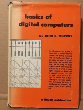 Rare 1958 Basics Of Digital Computers Vol 1 2 3 John S.  Murphy Hardcover Rider