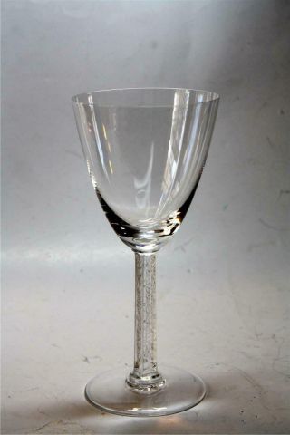 Lalique Phalsbourg Crystal Wine Glass,  6 7/8 " Tall Signed 4 Of 4