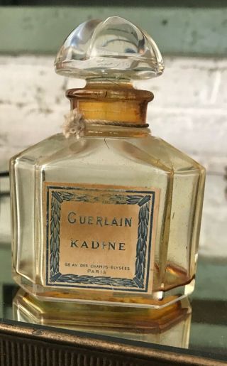 Vintage Guerlain Kadine Parfum / Perfume,  Baccarat,  Extremely Rare Bottle