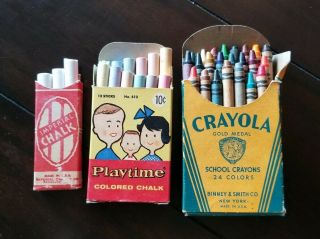 Vintage Rare Flesh Color Crayola Crayon No.  242,  24 Ct,  School Supplies