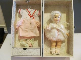 Vintage Effanbee Lisa Grows Up Doll By Astri With 3 Outfits In Trunk 1983 11 "