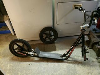 Vintage Dyno Zoot Scoot Freestyle Bmx Scooter Rare Black 14
