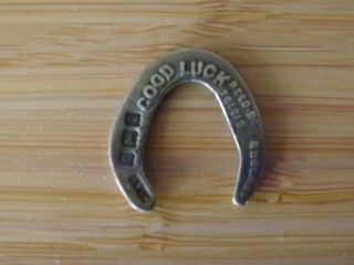 Silver Miniature Good Luck Horseshoe,  Birmingham 1943 Makers Hg & S