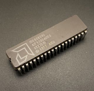 Amd Md8080ab Processor Am9080admb 8080 Cpu 3mhz Dip40 Microprocessor Rare