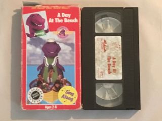 Barney A Day At The Beach Vhs Video Tape Extremely Rare Barrney & Backyard Gang