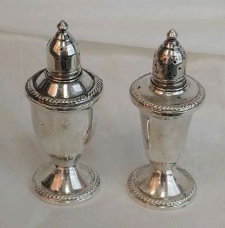 Vintage Duchin Weighted Sterling Silver Salt Pepper Shakers Shaker Set