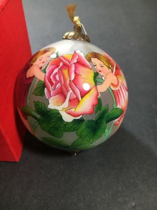 Vintage 1998 Effanbee Christmas Ornament 3” Glass Ball