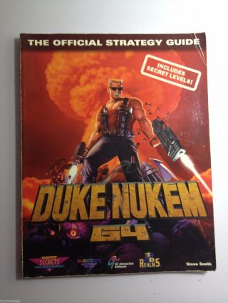 Book: Duke Nukem 64 The Official Strategy Guide - Prima - Steve Smith Guc Rare
