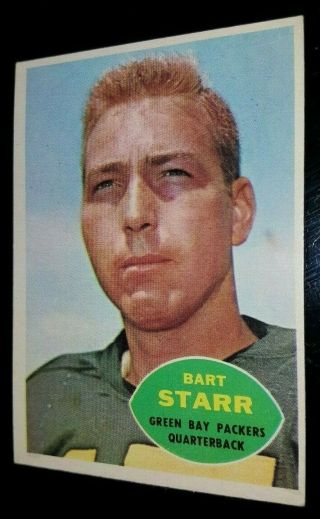 1960 Topps Bart Starr Ex Hof 51 Rare Green Bay Packers