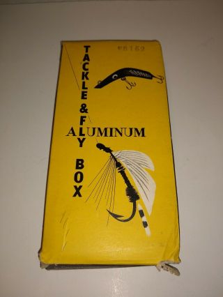 Vintage Aluminum Tackle And Fly Box,  Made In Japan