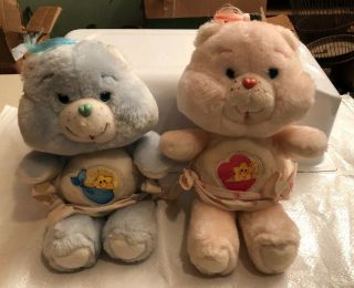 Vintage 1983 Baby Tugs And Baby Hugs Carebears By Kenner