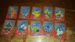Topps Pokemon Advanced Pop Up Full Set 10 Cards Complete Rare