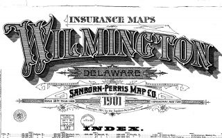 Wilmington,  Delaware Sanborn Map© Sheets Made In 1884 And 1901 With 117 Maps