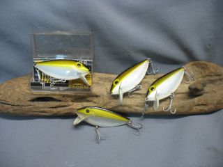 Vintage/old Fishing Lures - 4 Antique Baits - Storm Thin Fin - Silver Shad - 1 Box -