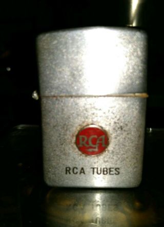 Vintage Rare Rca Tubes Zippo Lighter Nyc Radio Television Old